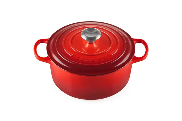 le-creuset-signature-cocotte-ronde-fonte-maill-e-24-cm-4-2-l-cerise image 1
