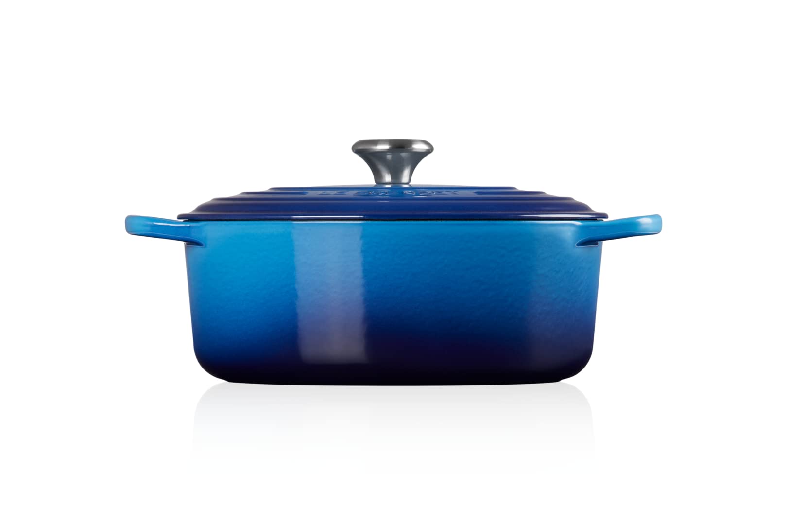 le-creuset-cocotte-signature-ovale-fonte-maill-e-31-cm-6-3-l-azure image 3