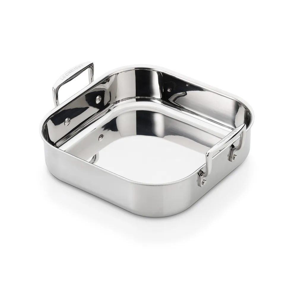 le-creuset-plat-r-tir-carr-inox-3-ply-26-x-26-cm image 1