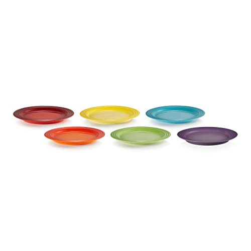 le-creuset-heritage-set-6-assiettes-desserts-gr-s-22-cm-arc-en-ciel image 6