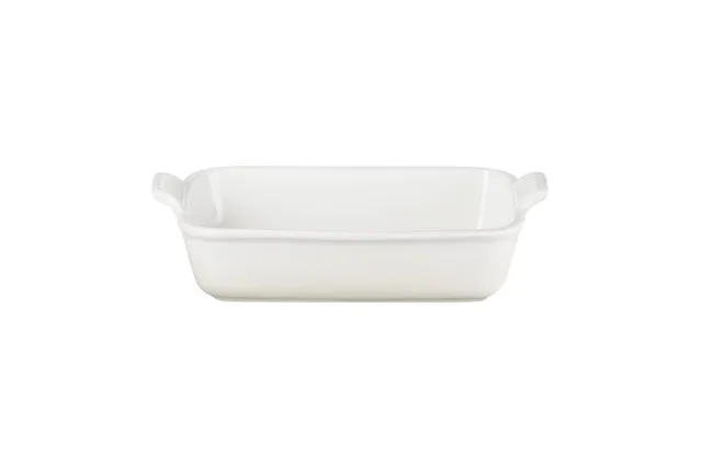 le-creuset-h-ritage-plat-rectangulaire-en-c-ramique-26-cm-2-4-l-meringue image 1