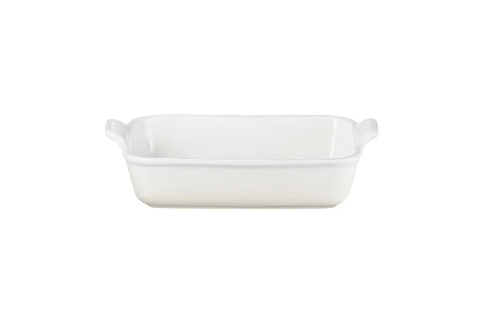 le-creuset-h-ritage-plat-rectangulaire-en-c-ramique-26-cm-2-4-l-meringue image 1