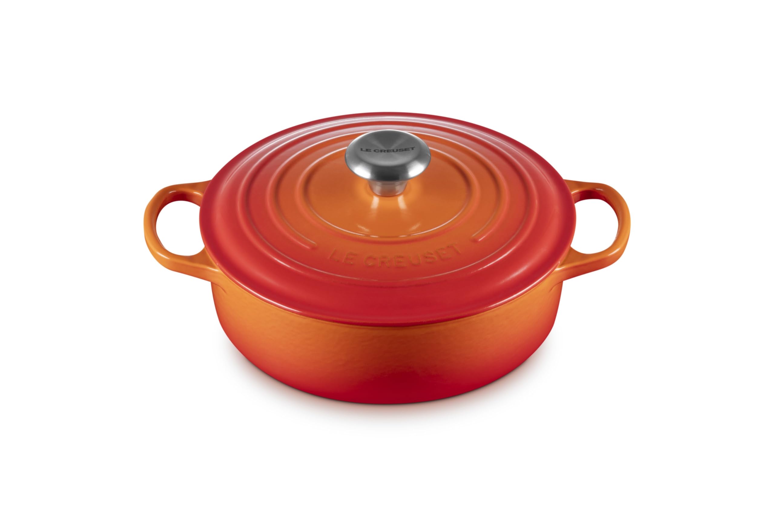 le-creuset-cocotte-ronde-basse-signature-30-cm-6-2-l-noir-mat-fonte image 7