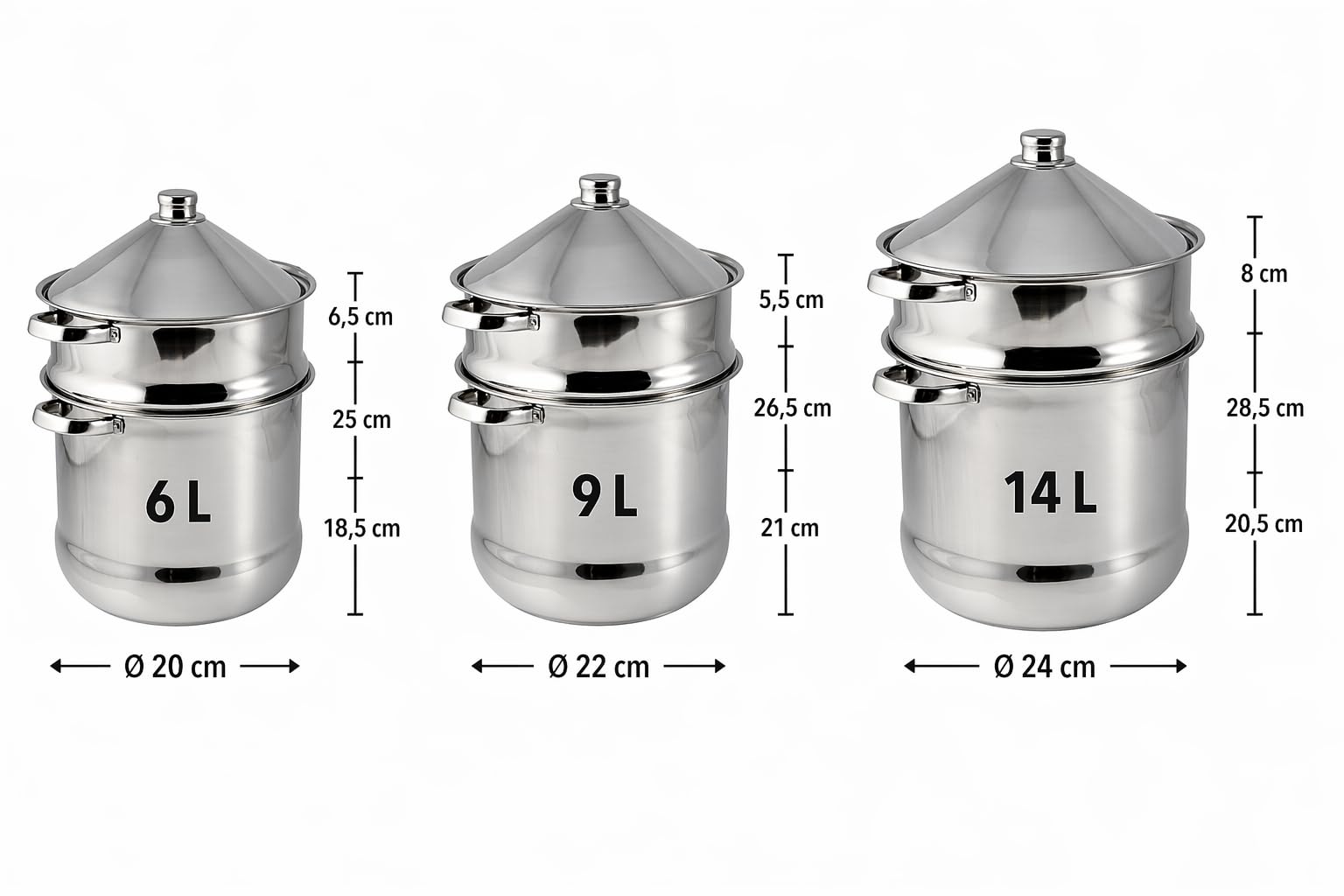baumalu-couscoussier-tajine-inox-24cm-14l-tous-feux-induction image 2