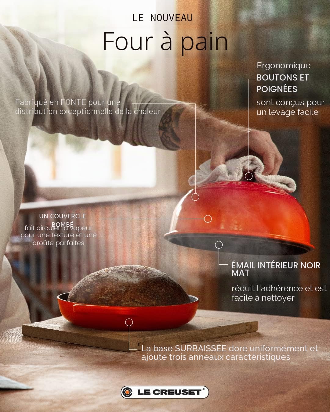 le-creuset-four-pain-signature-fonte-maill-e-24-cm-cerise image 5