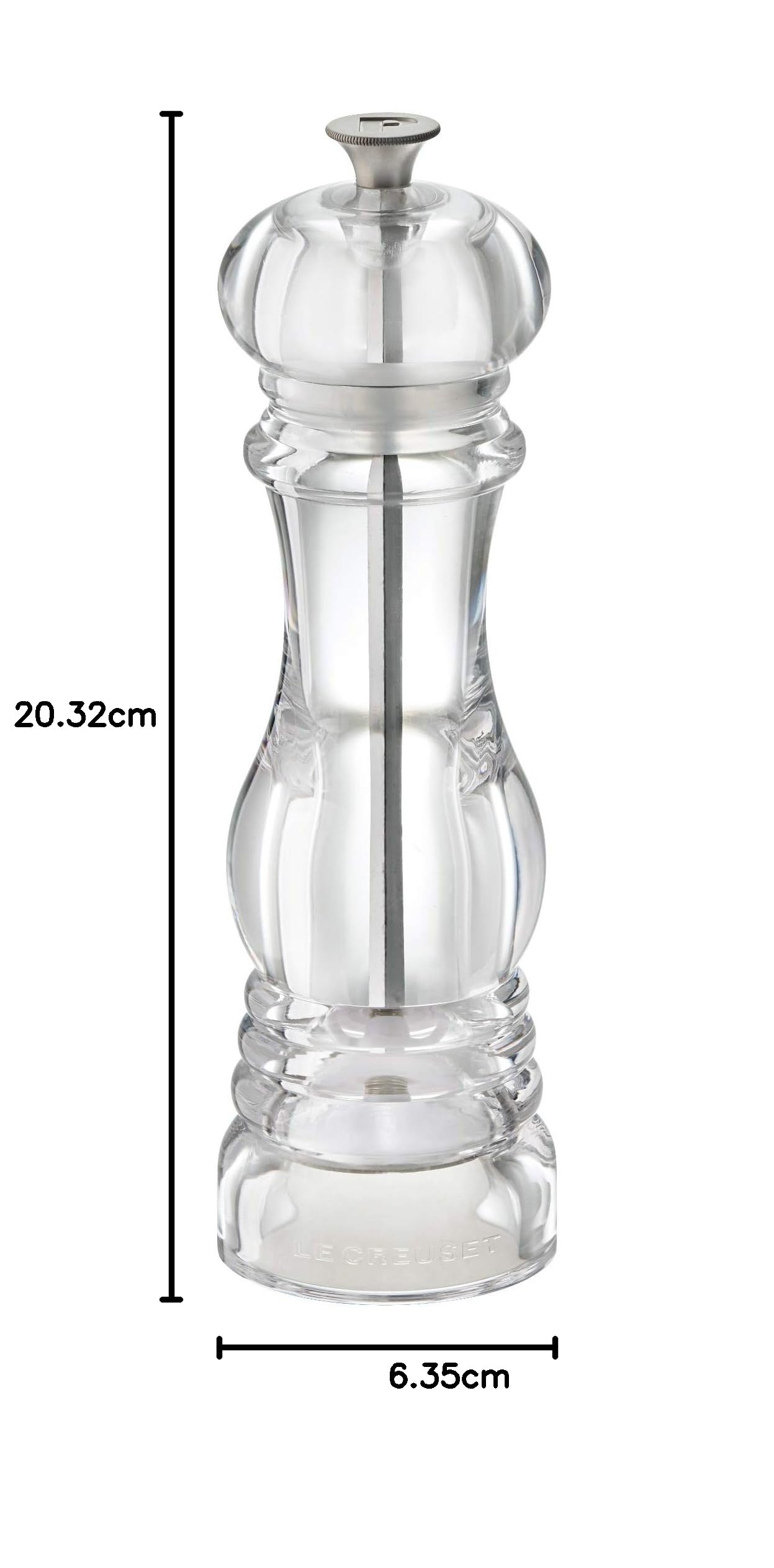 le-creuset-moulin-sel-classique-21-cm-transparent image 2