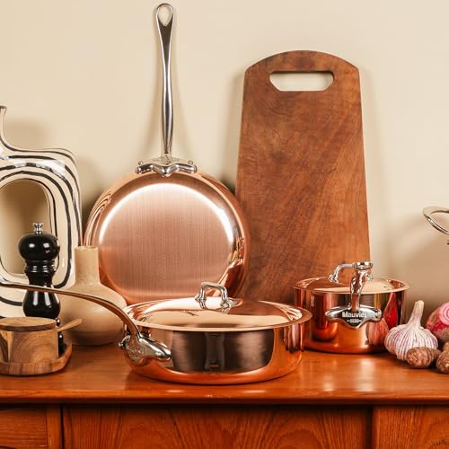 mauviel-m-h-ritage-150s-plat-sauter-cuivre-inox-24-cm-3-3-l image 7