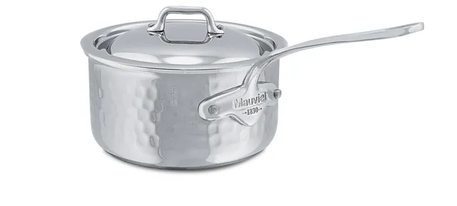 mauviel-m-elite-casserole-martel-e-5-plis-0-8-l-avec-couvercle image 1