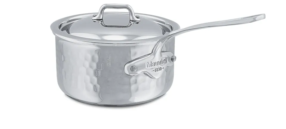 mauviel-m-elite-casserole-martel-e-5-plis-0-8-l-avec-couvercle image 1