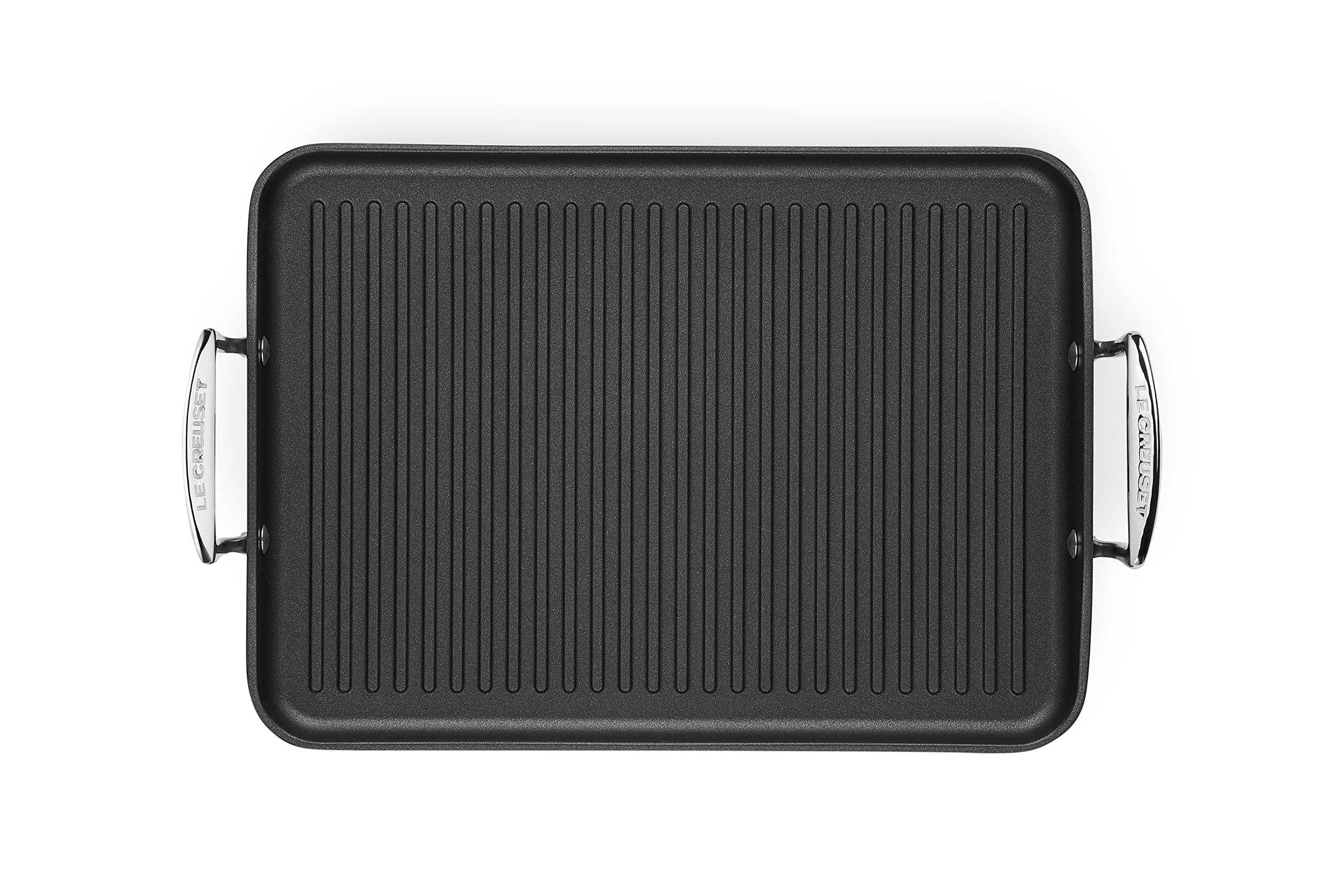 le-creuset-plancha-g-ante-aluminium-anti-adh-sive-rainures-35-x-25-cm-anthracite image 2