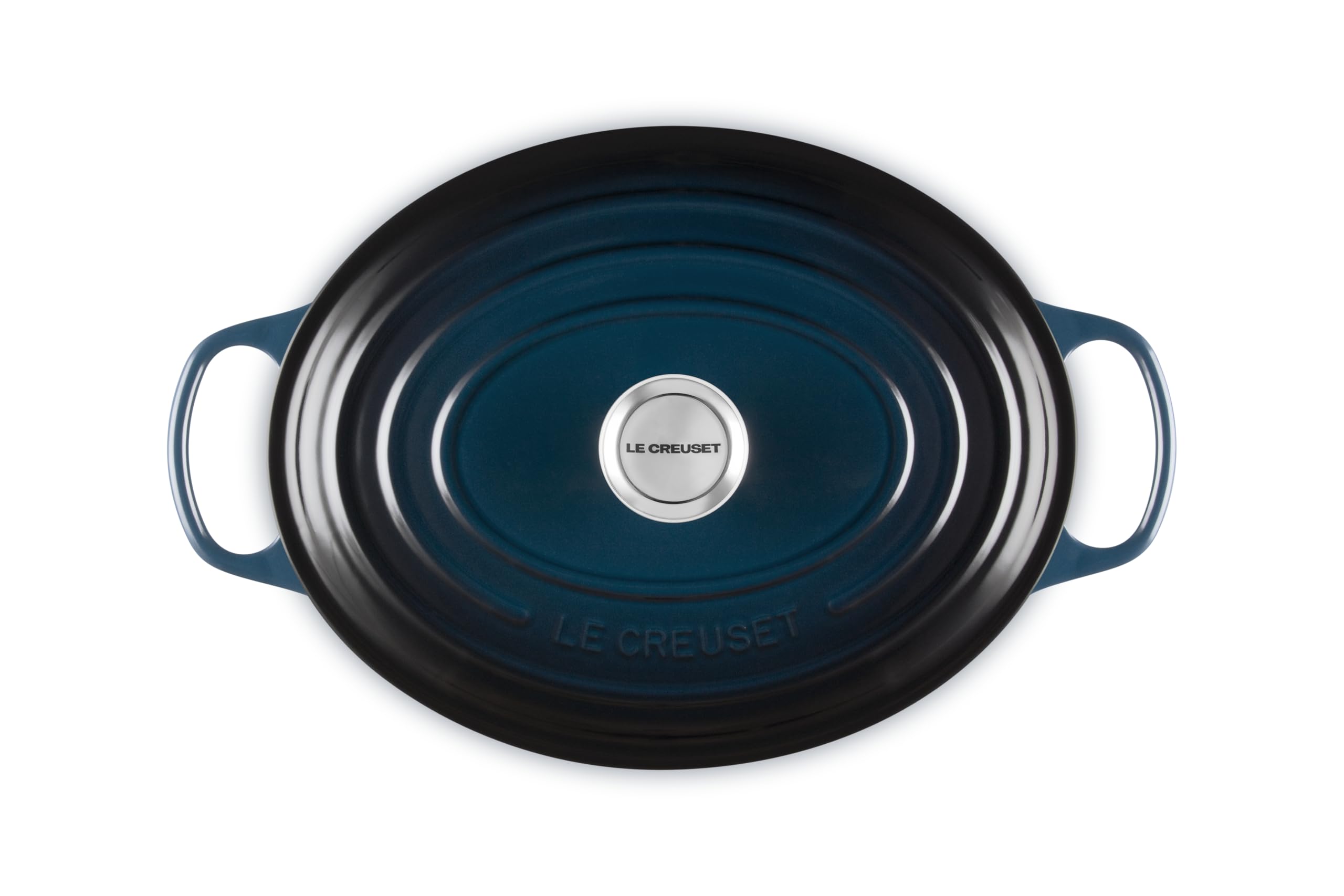 le-creuset-signature-po-le-ovale-fonte-maill-e-31-cm-nuit image 2