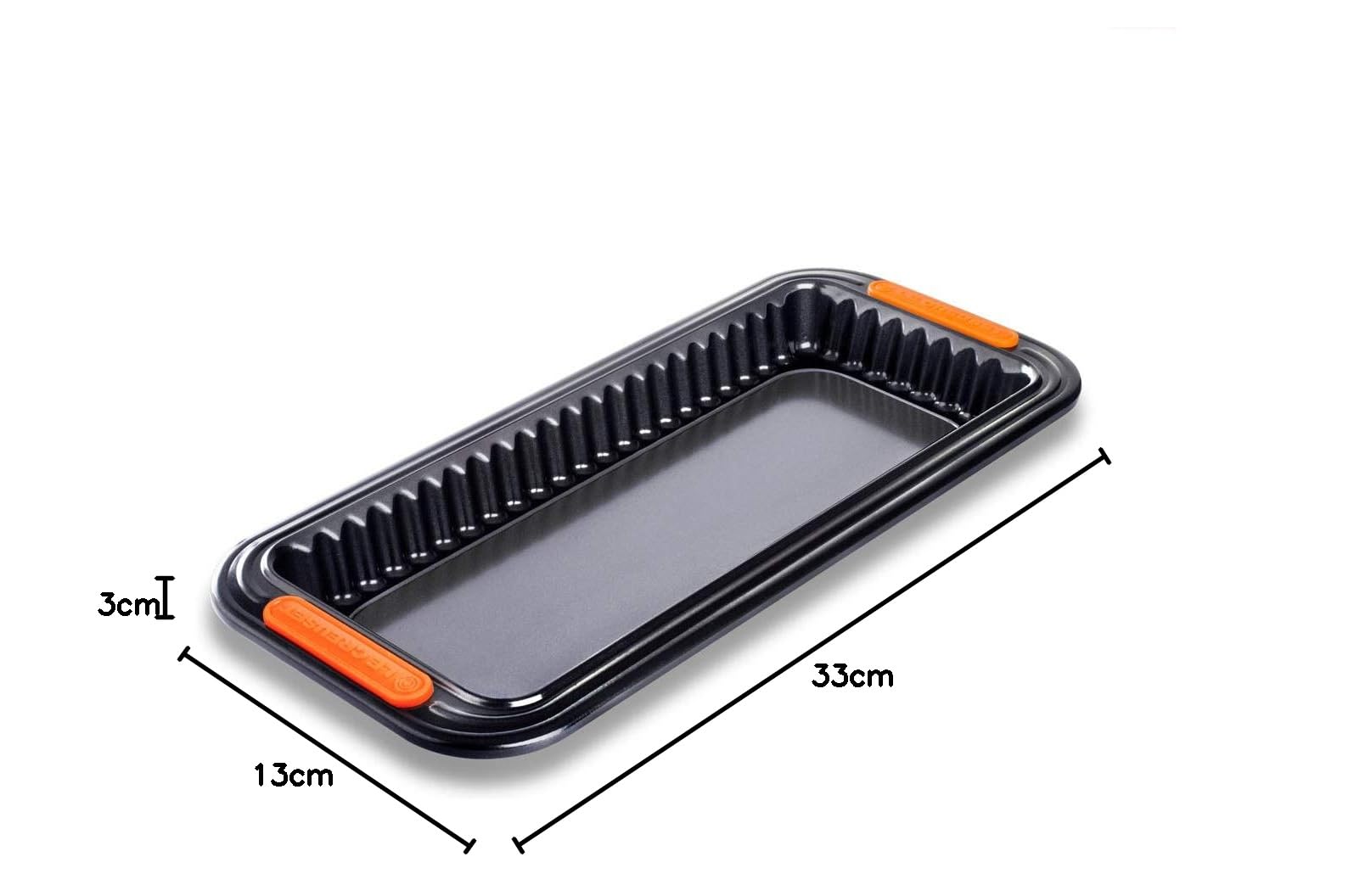 le-creuset-moule-tarte-rectangulaire-fond-amovible-33x13-cm-anthracite-orange image 7