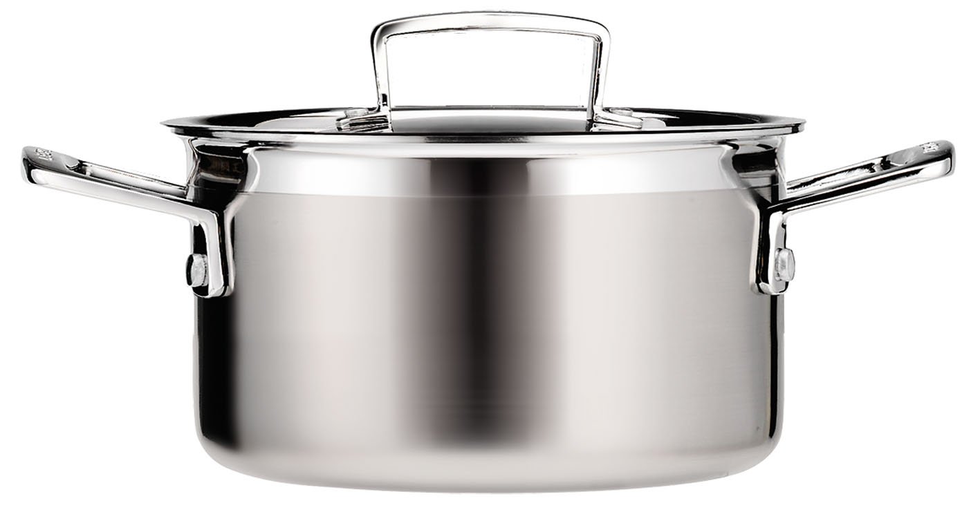 le-creuset-sauteuse-proven-ale-inox-3-ply-26-cm-avec-couvercle-argent image 3