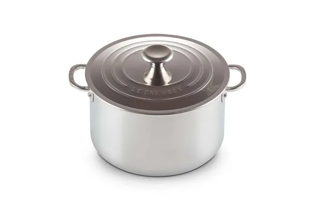 le-creuset-signature-cocotte-haute-inox-avec-couvercle-28-cm image 1