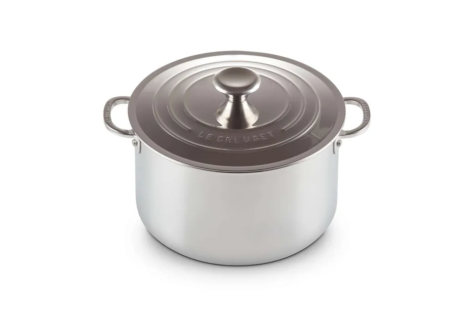 le-creuset-signature-cocotte-haute-inox-avec-couvercle-28-cm image 1