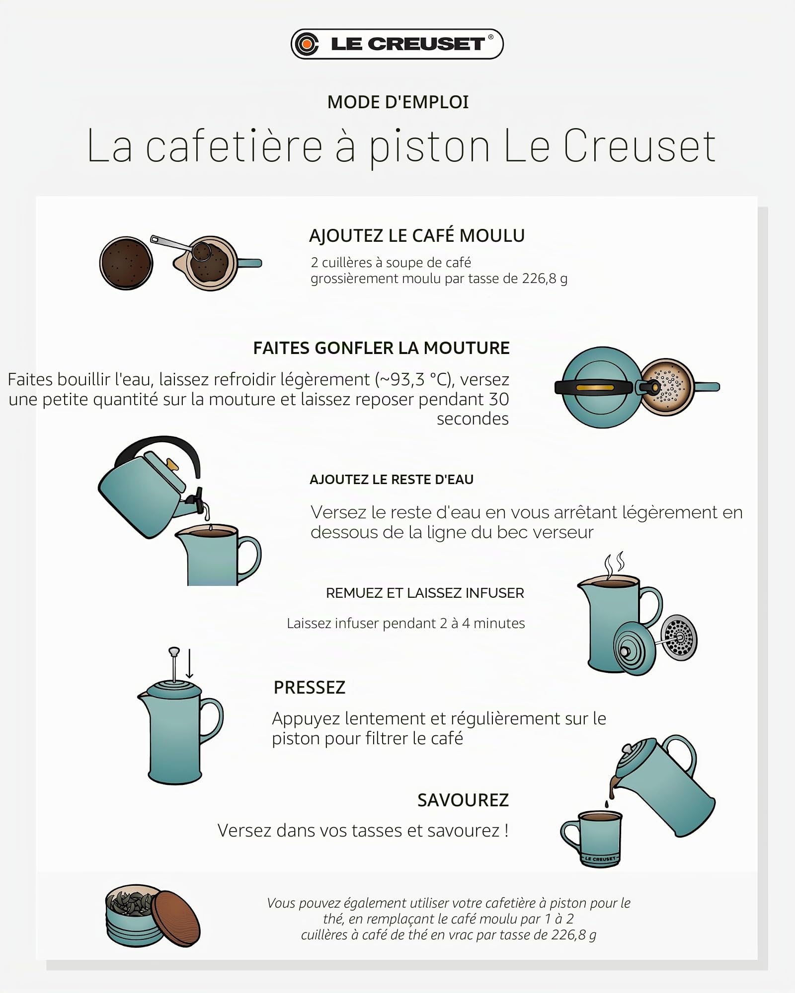 le-creuset-heritage-cafeti-re-piston-c-ramique-1l-cerise image 6