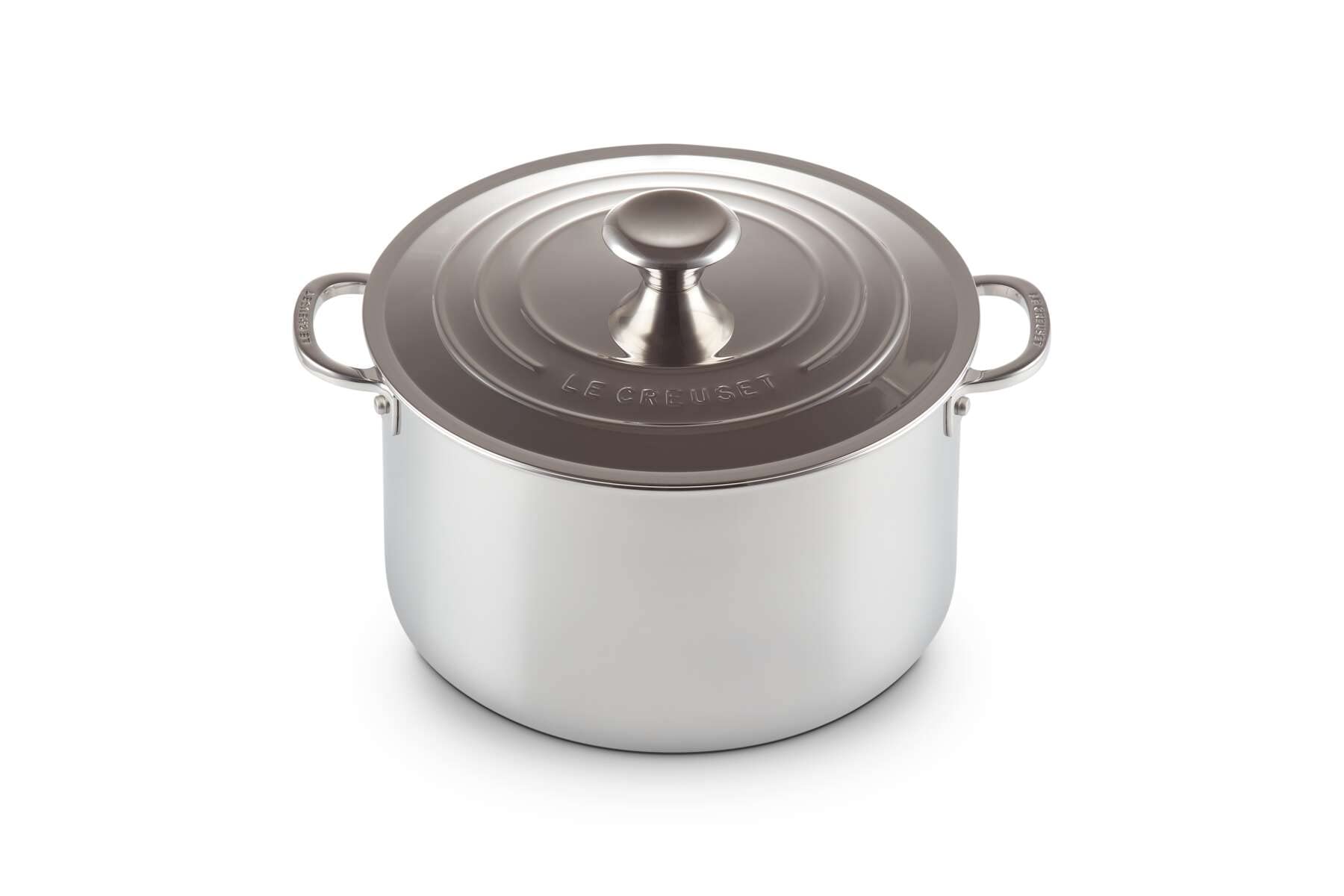 le-creuset-signature-cocotte-haute-inox-avec-couvercle-28-cm image 1