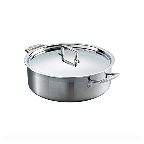 le-creuset-sauteuse-3-ply-inox-24-cm-avec-couvercle-argent image 8