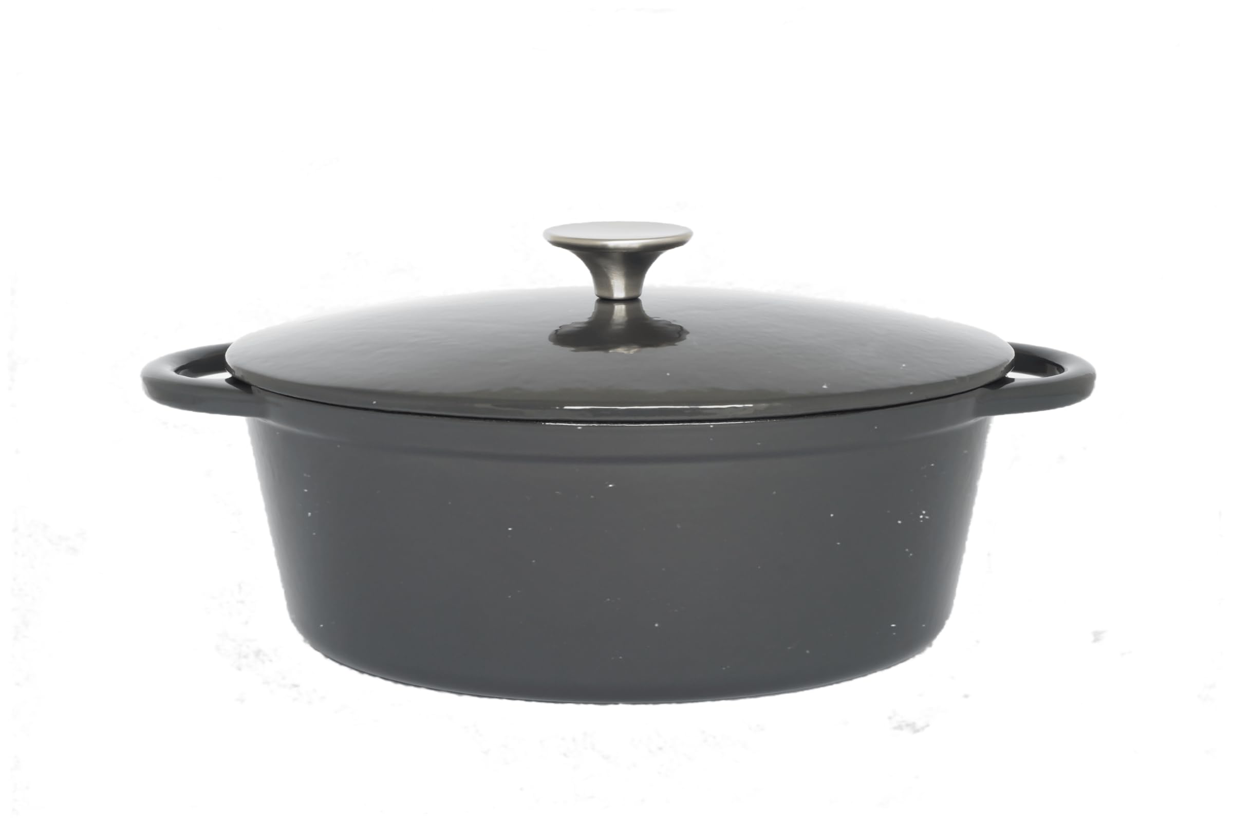 baumalu-cocotte-ovale-fonte-cocoon-27-cm-gris image 1