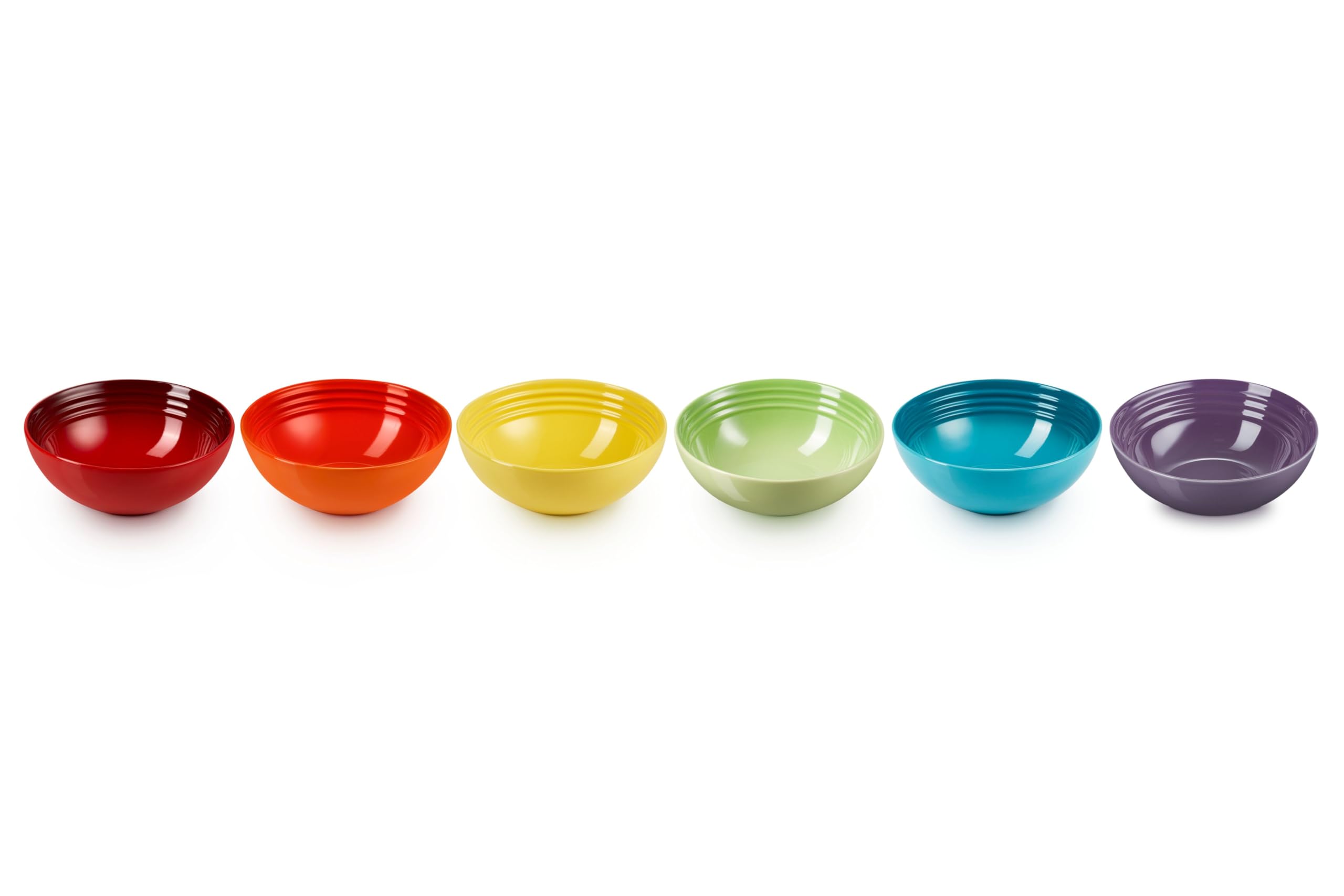 le-creuset-set-6-bols-c-r-ales-gr-s-650-ml-arc-en-ciel image 1