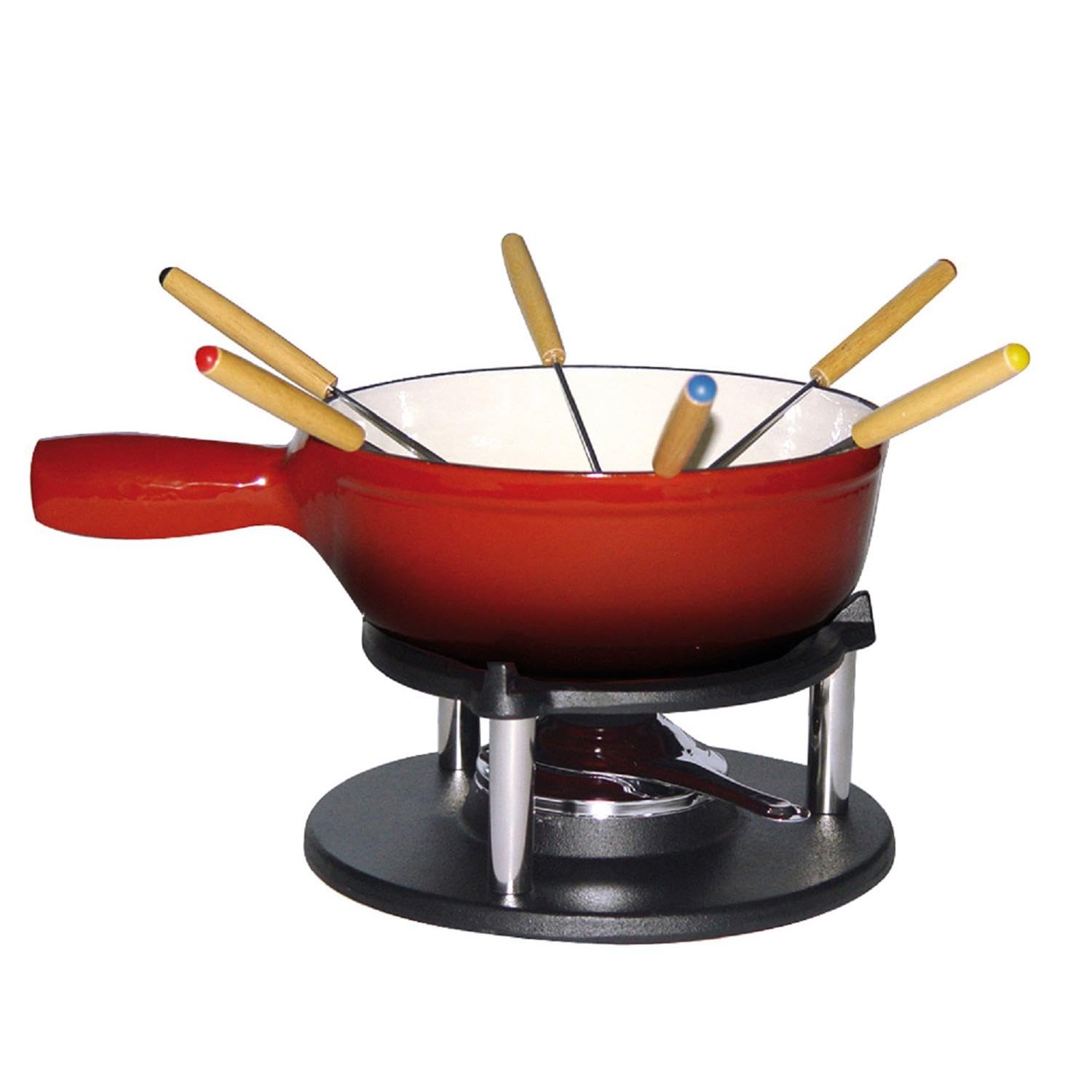 baumalu-caquelon-fondue-savoyarde-fonte-maill-e-rouge-6-personnes image 8