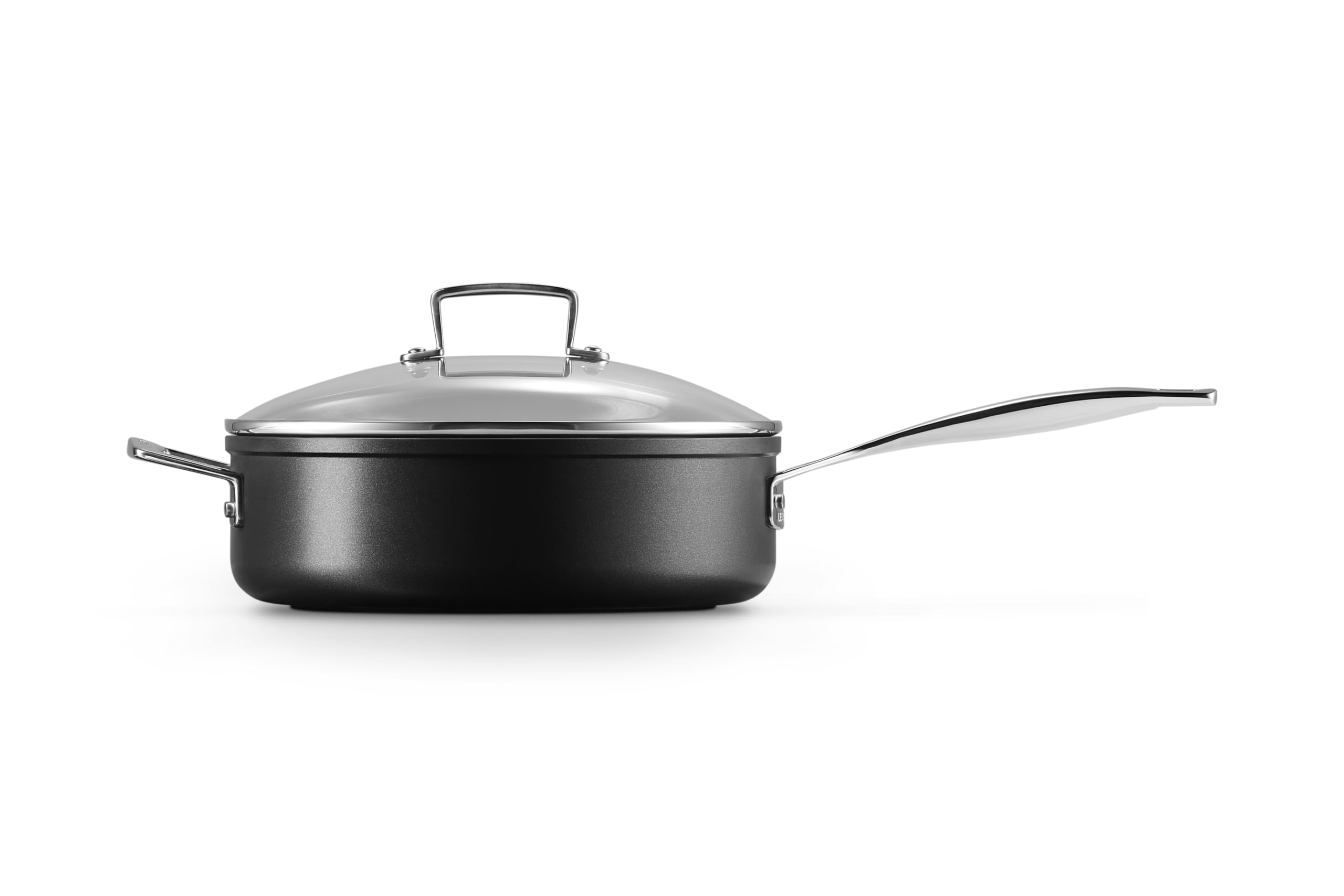 le-creuset-sauteuse-en-aluminium-forg-avec-couvercle-26-cm-anthracite-argent image 3