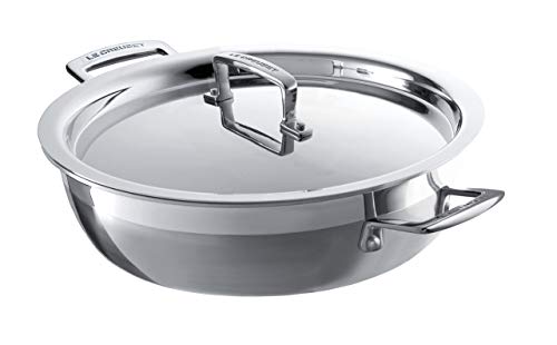 le-creuset-sauteuse-proven-ale-inox-3-ply-26-cm-avec-couvercle-argent image 5