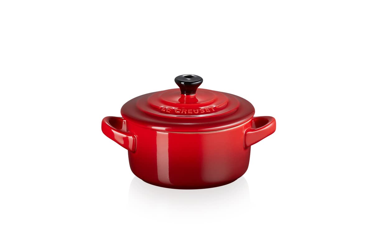 le-creuset-mini-cocotte-ronde-c-ramique-250-ml-cerise image 1