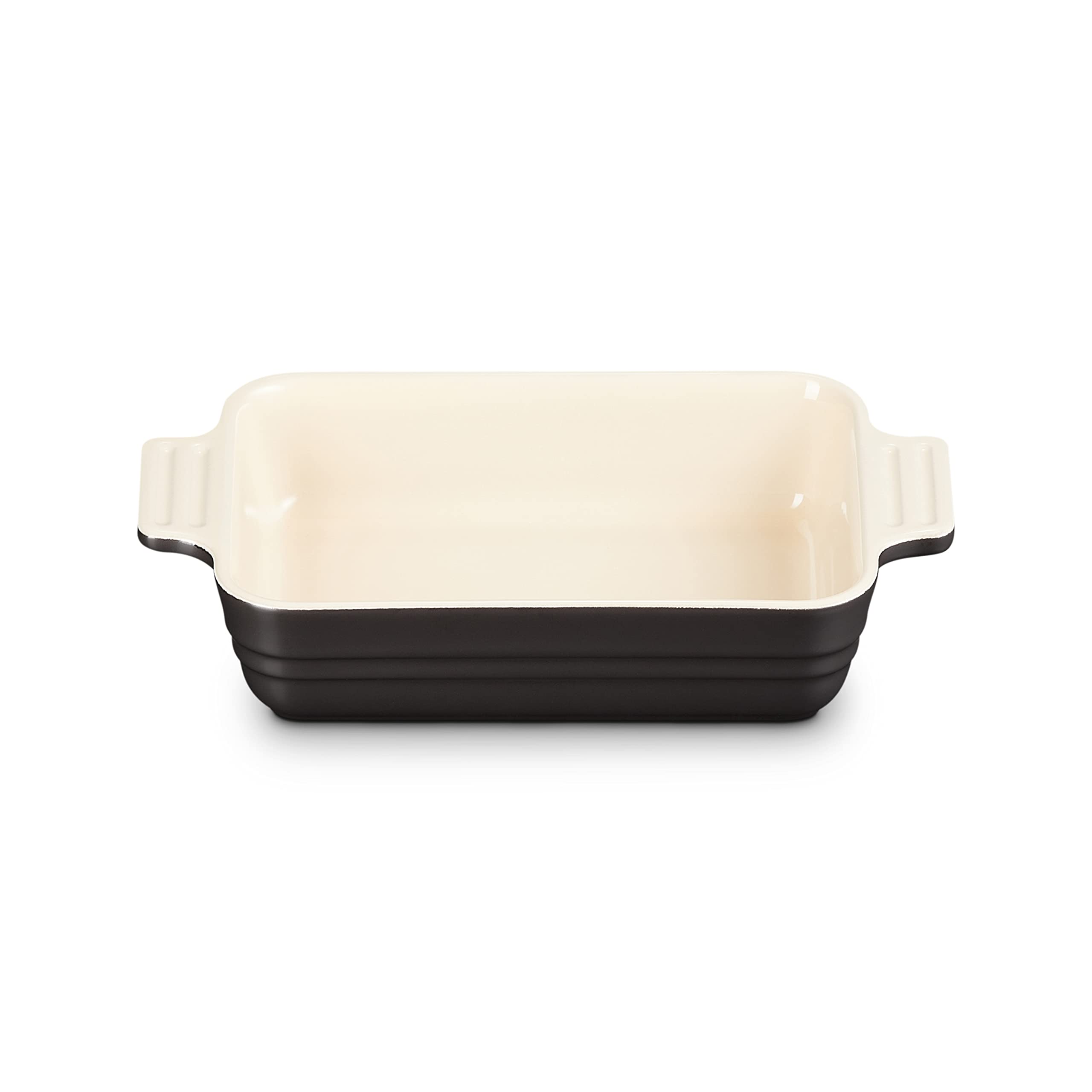 le-creuset-plat-gratin-rectangulaire-18-cm-noir-mat-c-ramique image 2