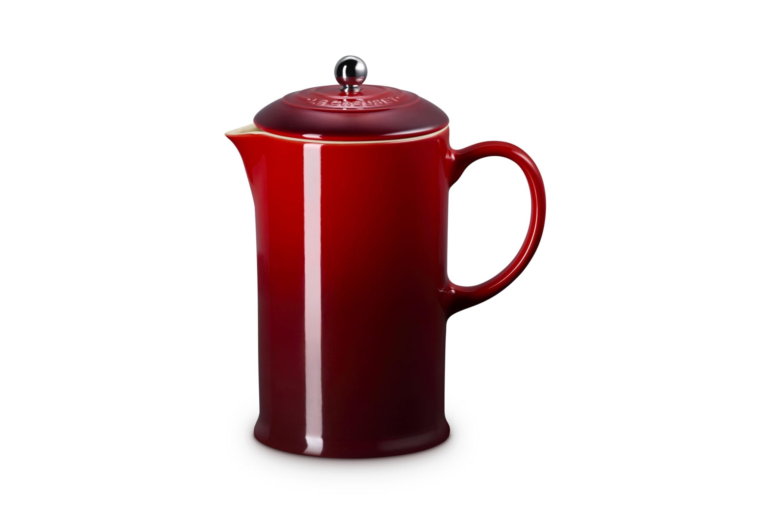 le-creuset-heritage-cafeti-re-piston-c-ramique-1l-cerise image 3