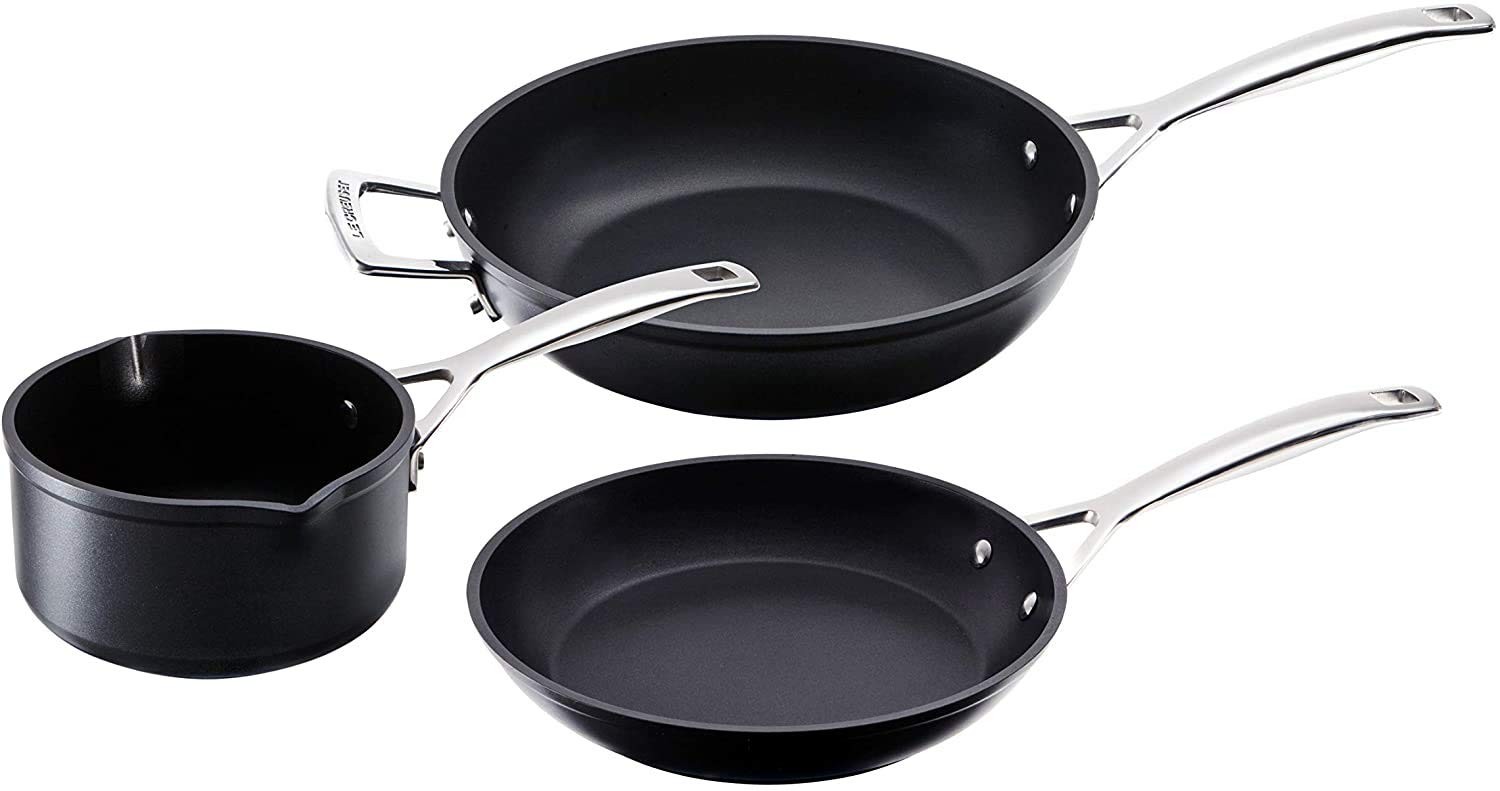 le-creuset-toughened-nonstick-pro-set-3-pi-ces-aluminium-forg-16-24-26-cm image 1