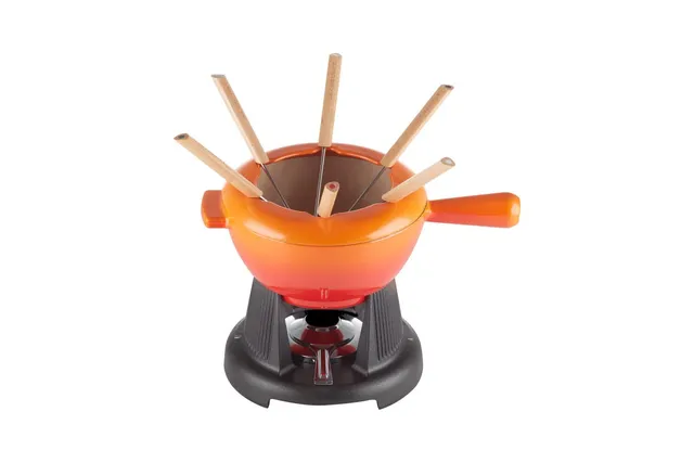 le-creuset-gourmand-collection-service-fondue-fonte-maill-e-2-l-volcanique image 1