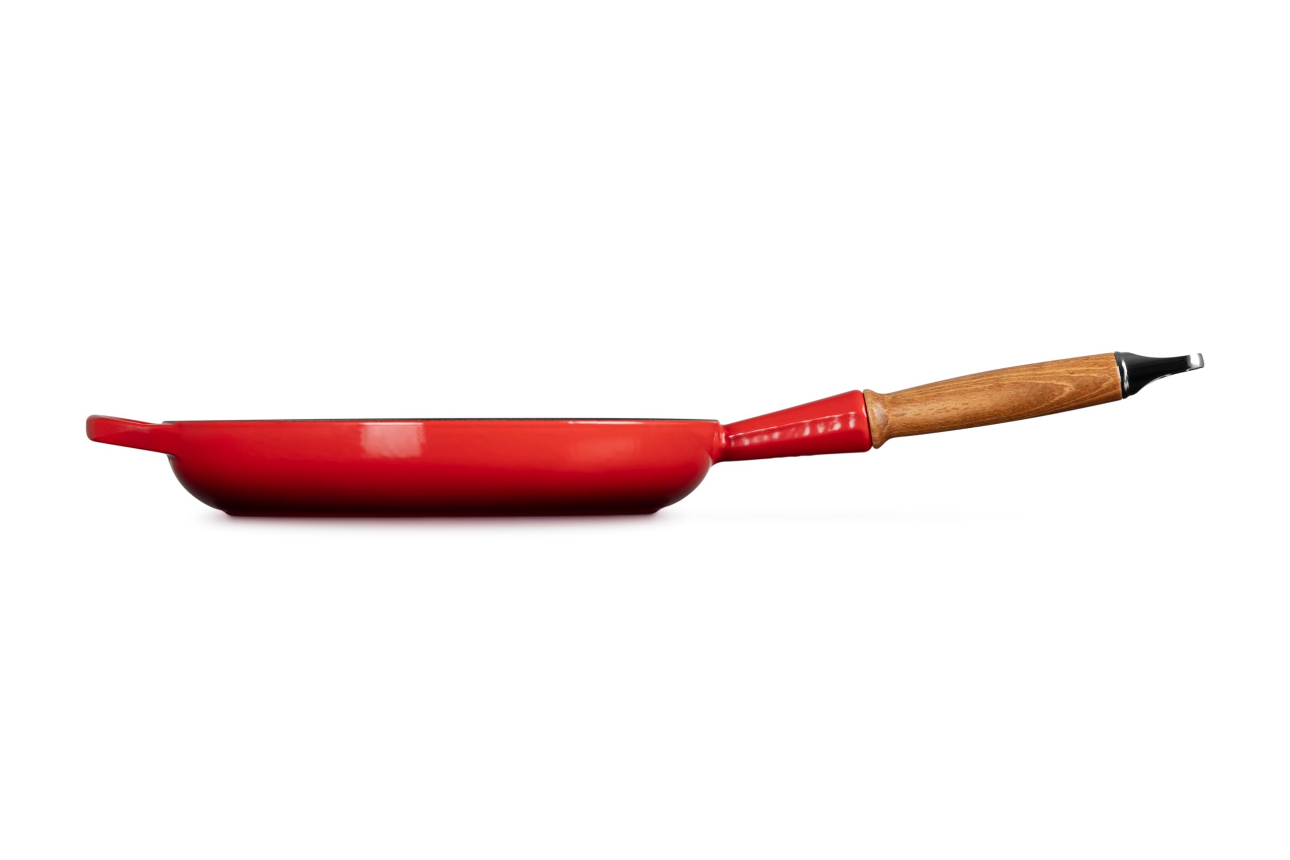 le-creuset-po-le-frire-en-fonte-maill-e-26-cm-cerise-manche-bois image 3