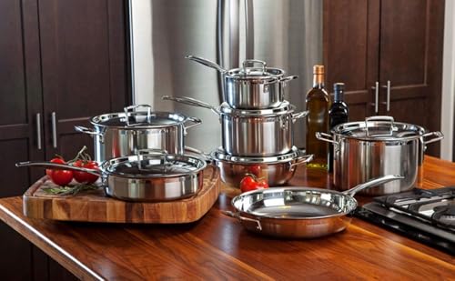 le-creuset-set-10-pi-ces-inox-3-ply-avec-couvercles-argent image 8