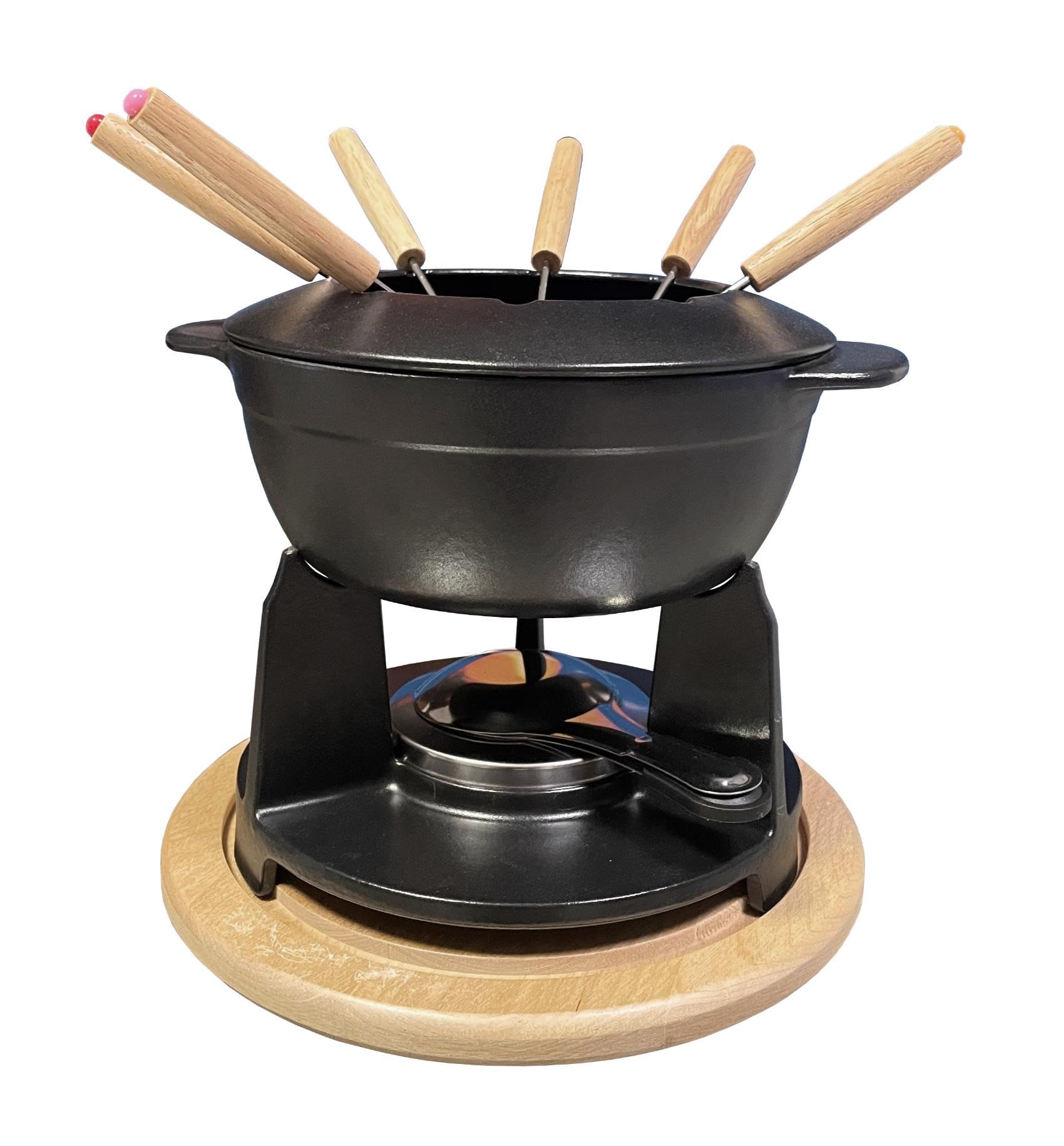 baumalu-caquelon-fondue-savoyarde-fonte-maill-e-rouge-6-personnes image 7