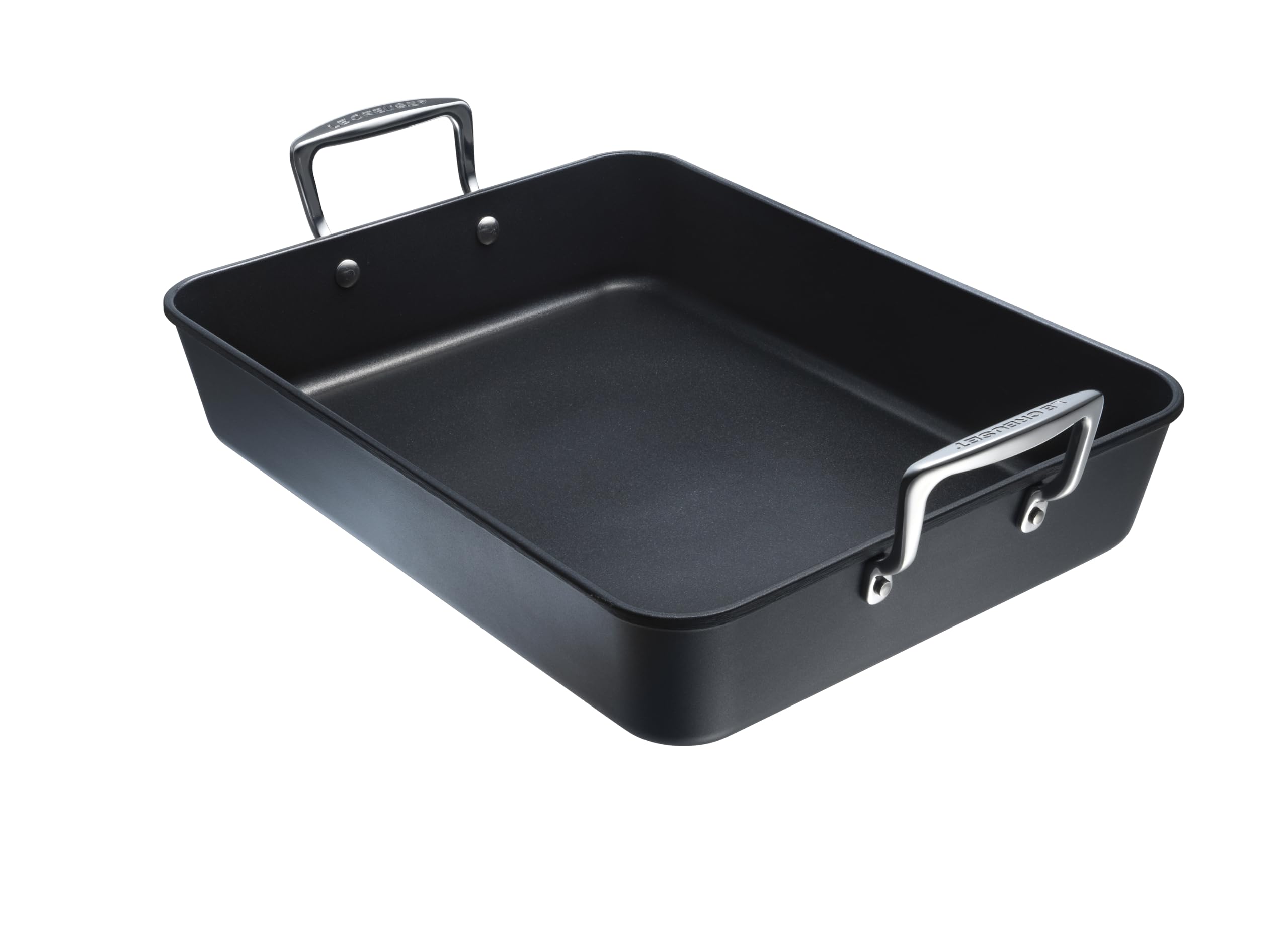 le-creuset-plat-r-tir-anti-adh-rent-fonte-d-aluminium-35x27-cm-anthracite-argent image 1