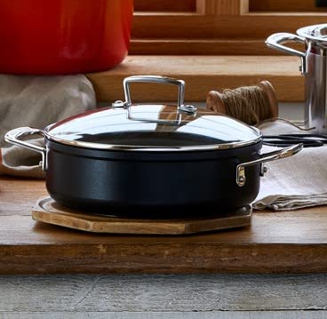 le-creuset-toughened-nonstick-pro-sauteuse-antiadh-sive-24-cm-noir-mat-avec-couv image 6