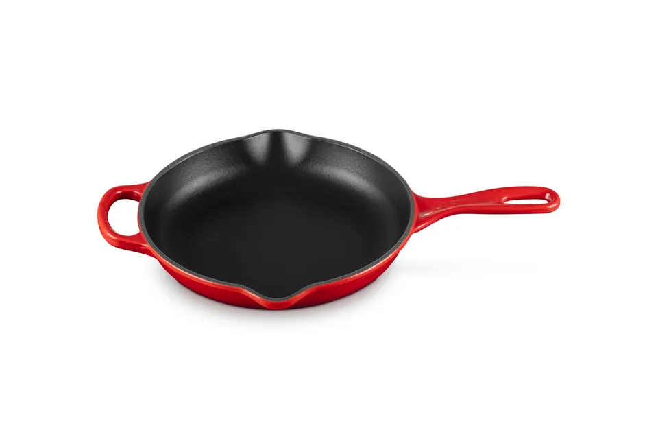 le-creuset-signature-skillet-fonte-maill-e-rond-23-cm-cerise image 1