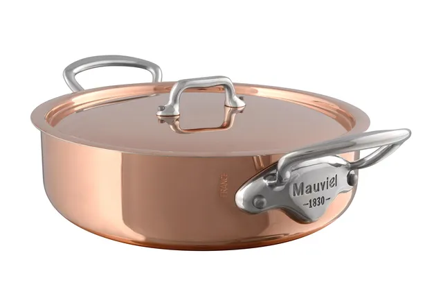 mauviel-m-h-ritage-m-150s-rondeau-cuivre-20-cm-avec-couvercle image 1