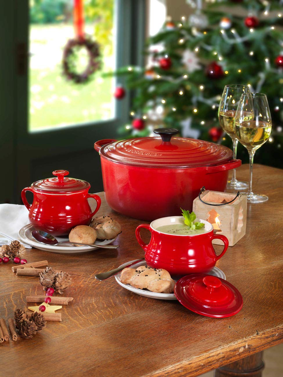 le-creuset-set-de-2-bols-soupe-c-ramique-600-ml-cerise image 5