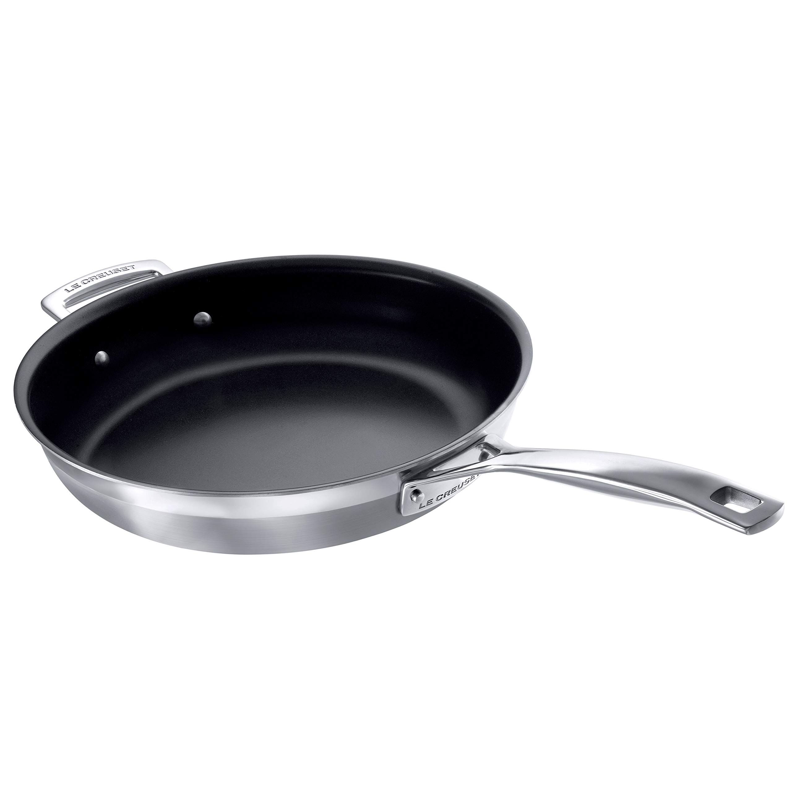 le-creuset-lot-2-po-les-frire-inox-antiadh-sif-24-cm-28-cm-triple-paisseur image 6