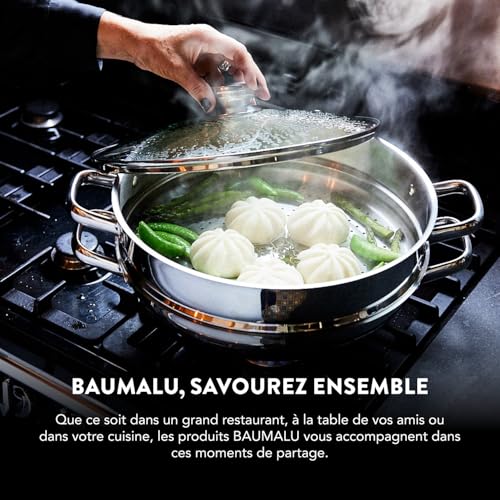 baumalu-maestro-wok-2-anses-fonte-d-acier-maill-e-30-cm-noir-bois-avec-couvercle image 7