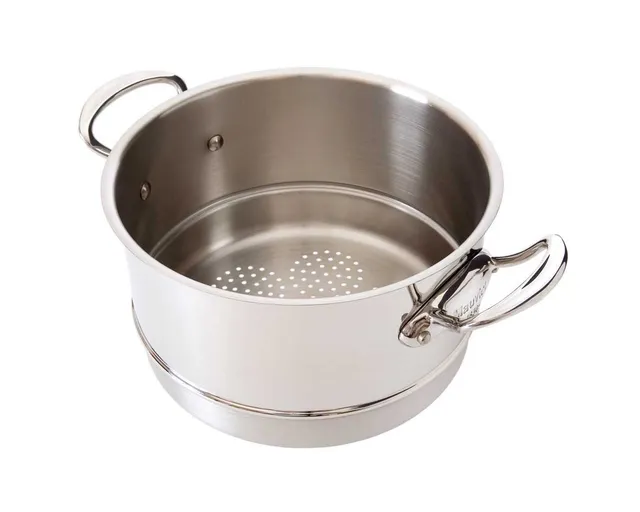 mauviel-m-cook-insert-cuit-vapeur-inox-24-cm-monture-fonte-d-inox image 1