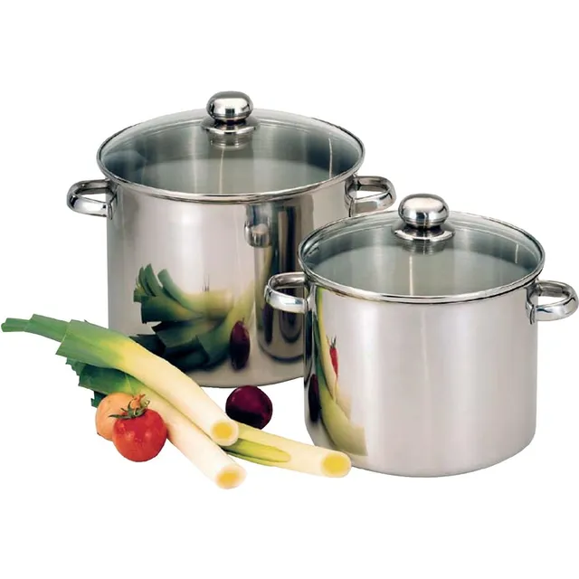 baumalu-lot-de-5-marmites-inox-avec-couvercles-verre-24-26-28-30-32-cm-tous-feux image 1
