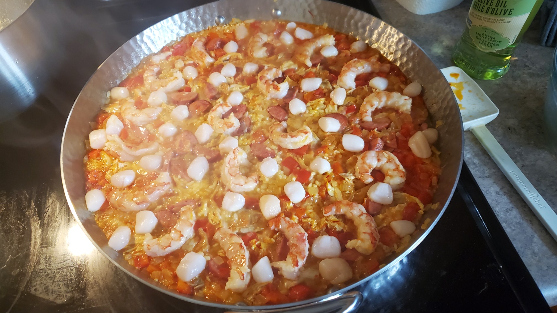 Paella incroyable sur induction !