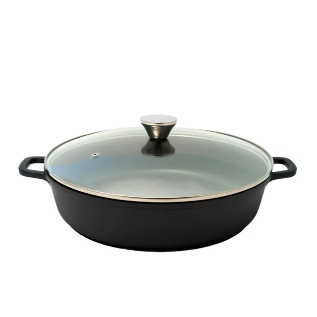 baumalu-mijoteuse-basse-avec-couvercle-verre-6-5-l-36-cm image 1