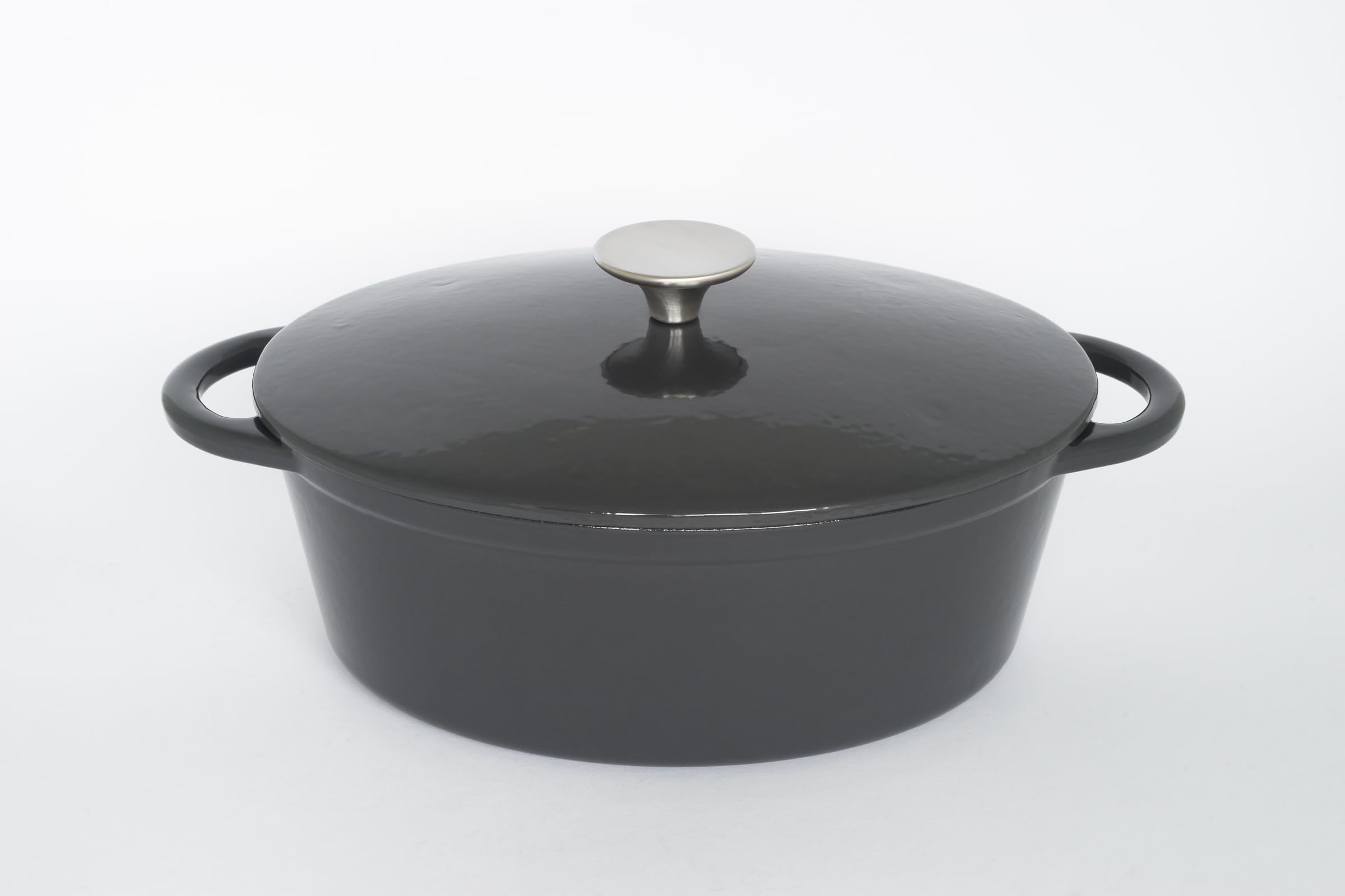baumalu-cocotte-ovale-fonte-cocoon-27-cm-gris image 2