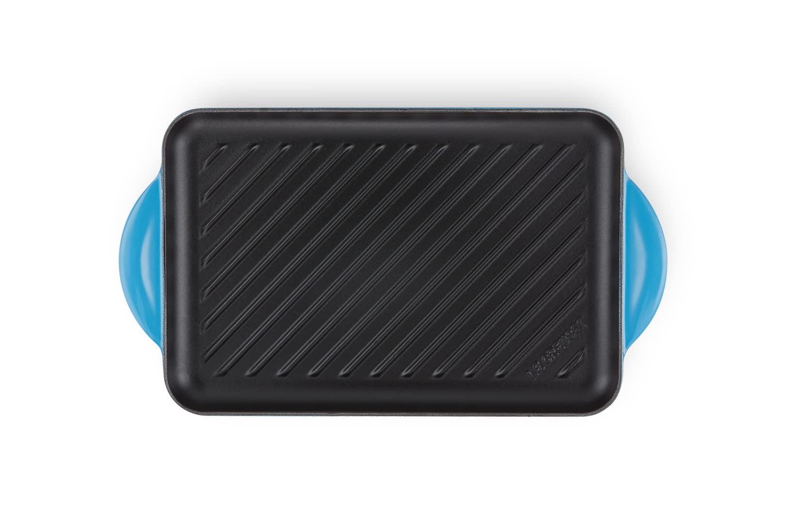 le-creuset-gril-rectangulaire-fonte-maill-e-33x22-cm-azure image 2