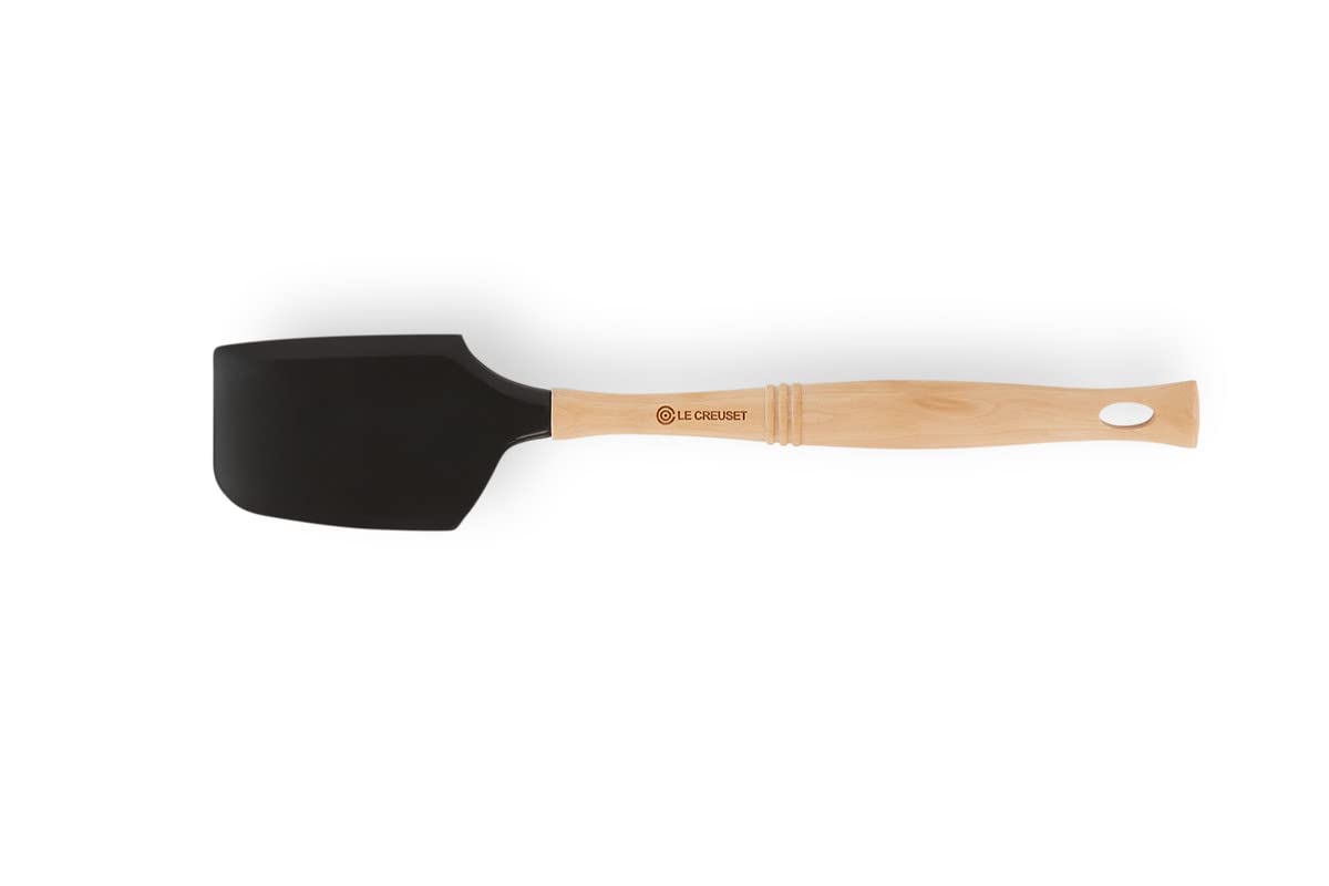 le-creuset-petite-spatule-cuill-re-silicone-bois-onyx-32-cm image 4