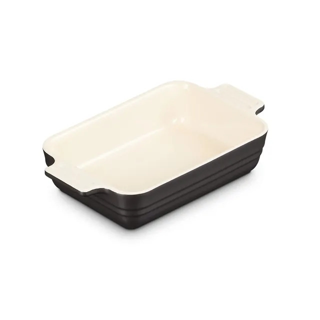 le-creuset-plat-gratin-rectangulaire-18-cm-noir-mat-c-ramique image 1